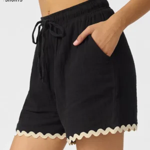 Textured Shorts: Ebony