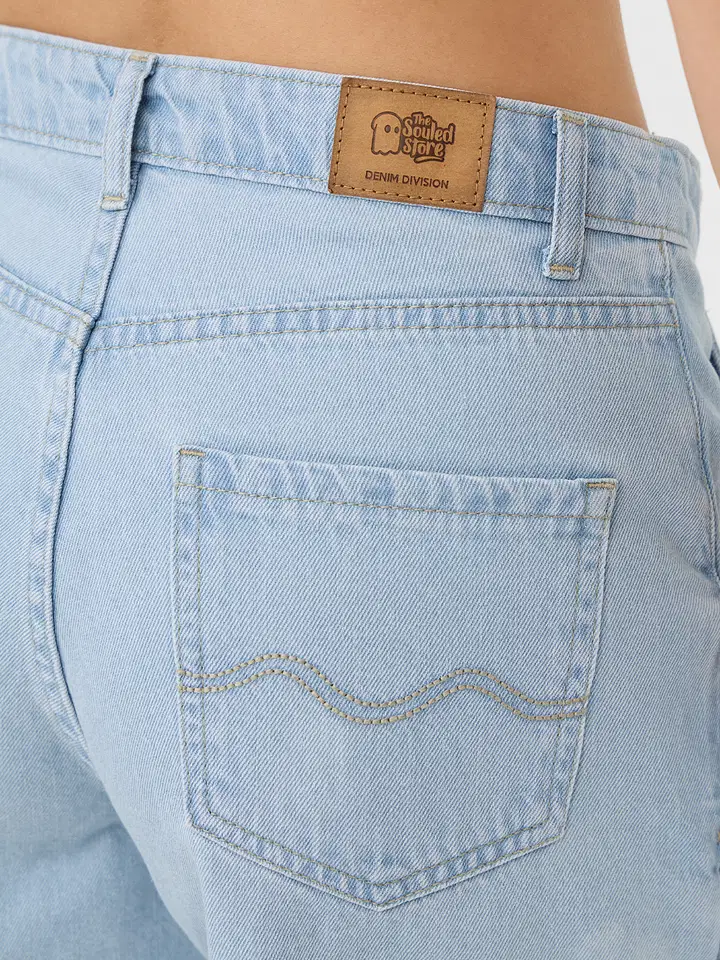 Denim Skorts: Blue Haze - Image 2