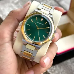 Premium Green and Gold Men's Analog Watch