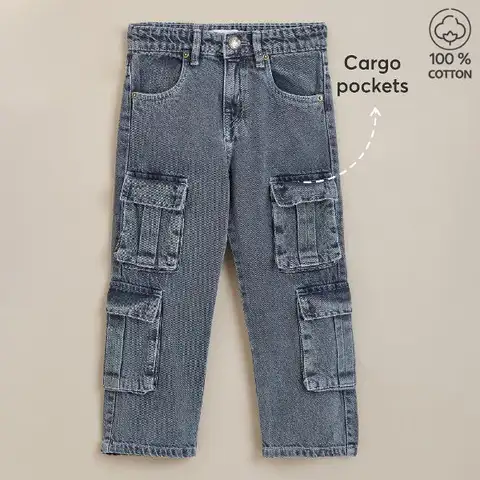 Cargo Denim Jeans