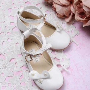 Ivory Pearl Strap Ballerina