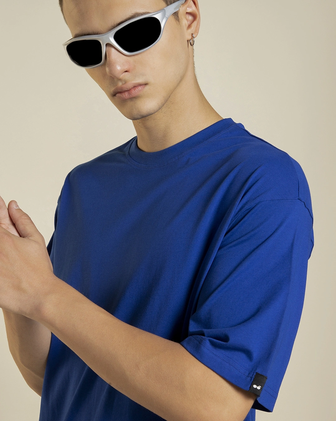 Men's Blue Oversized T-shirt - Image 2