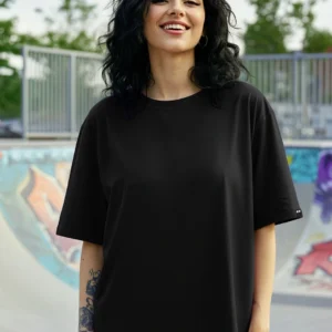 Women's Black Oversized T-shirt