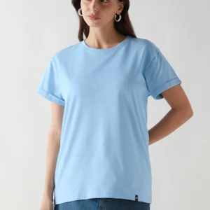 Women's Sky Blue Boyfriend T-shirt